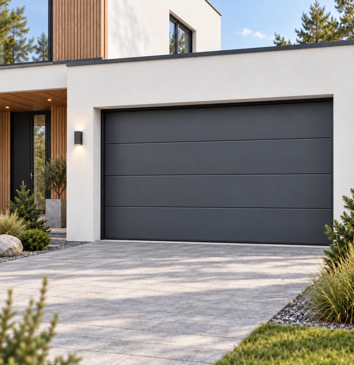 Garage door 250x210 Anthracite