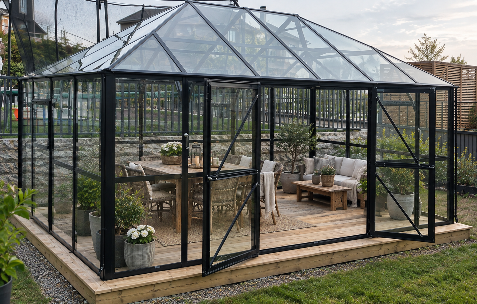 Greenhouse Drammen 436x295x275cm - 12.8KVM