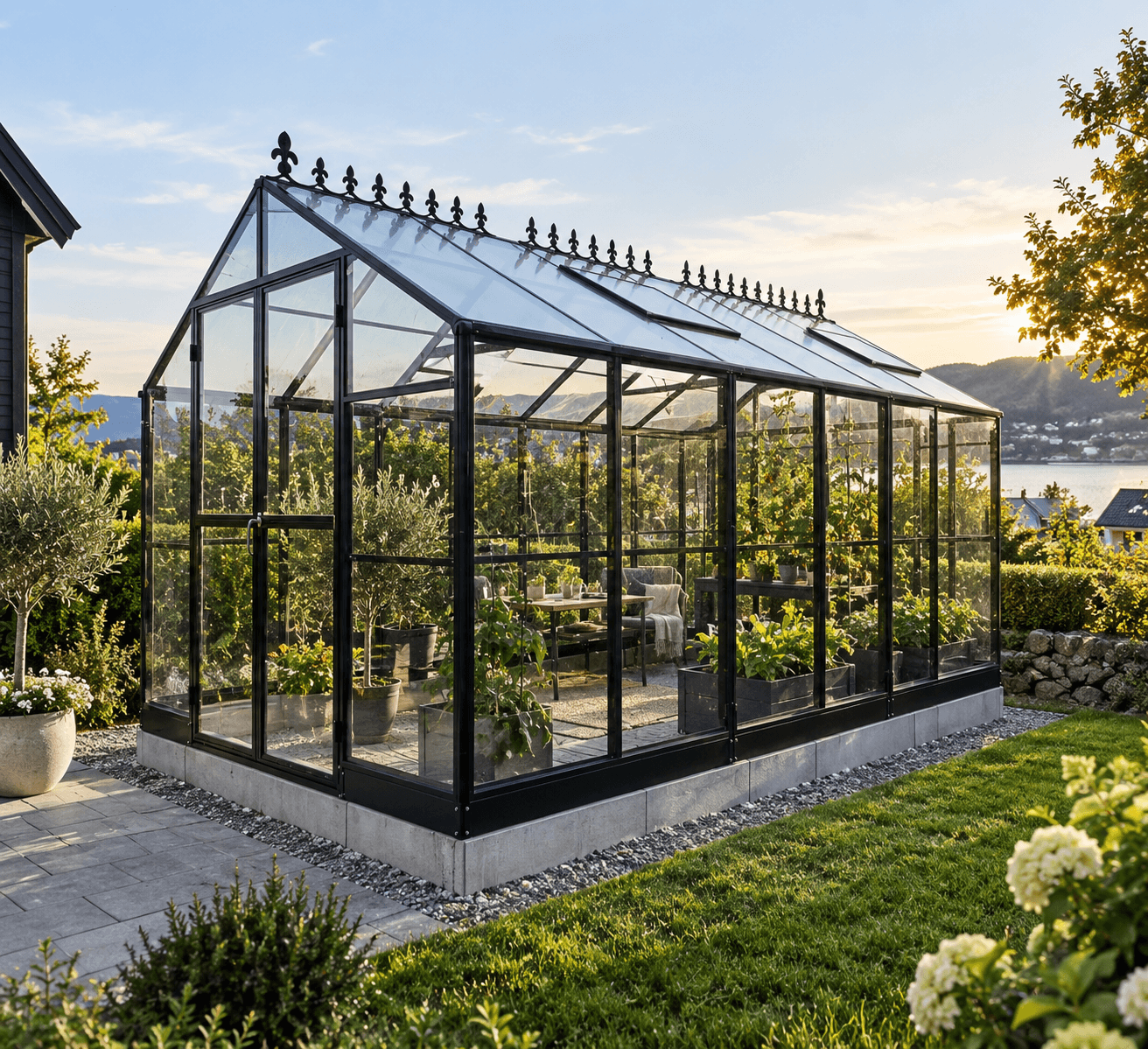 Drivhus Bergen 484x278x245 cm , 13,45 m2