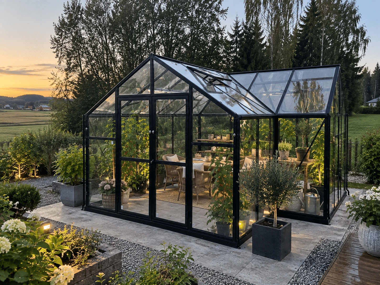 Drivhus Stavanger 431x433x255cm – 16,6 m2