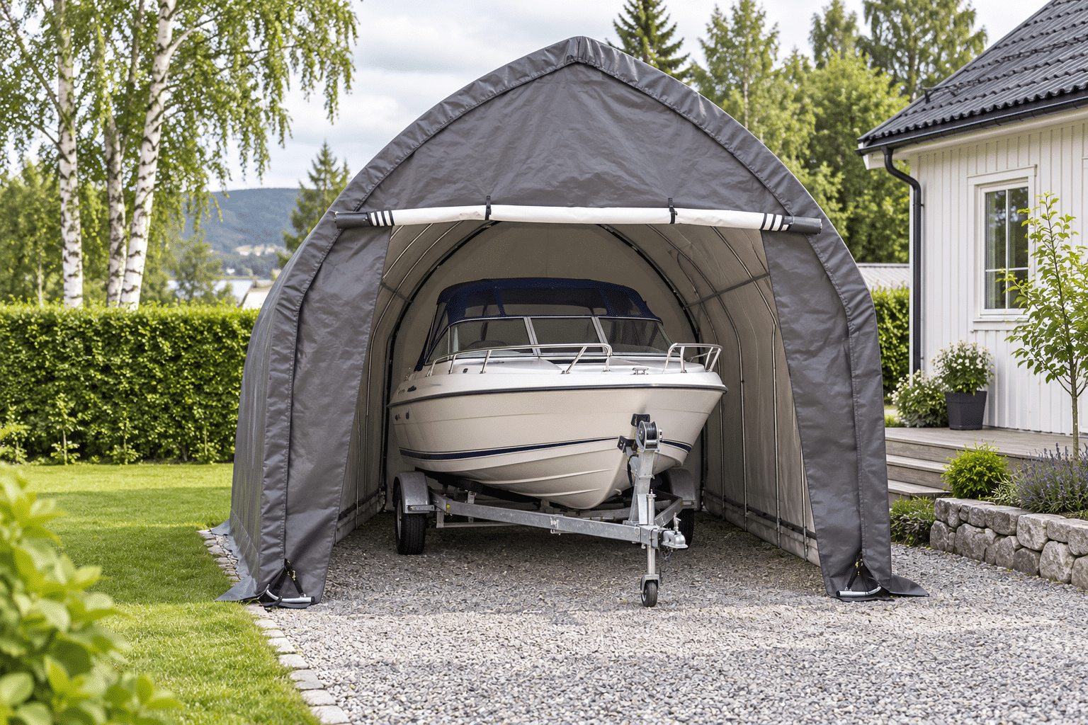 Solid storage tent/garage tent 610 x 396 x 370 cm