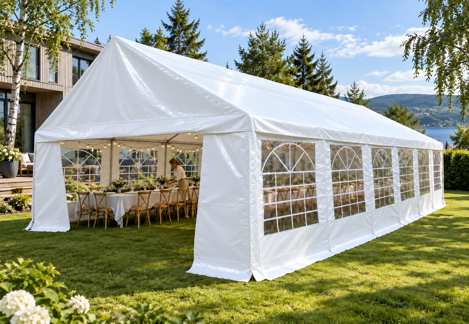 PVC Party Tent 5x8m – Spacious, Elegant and Durable