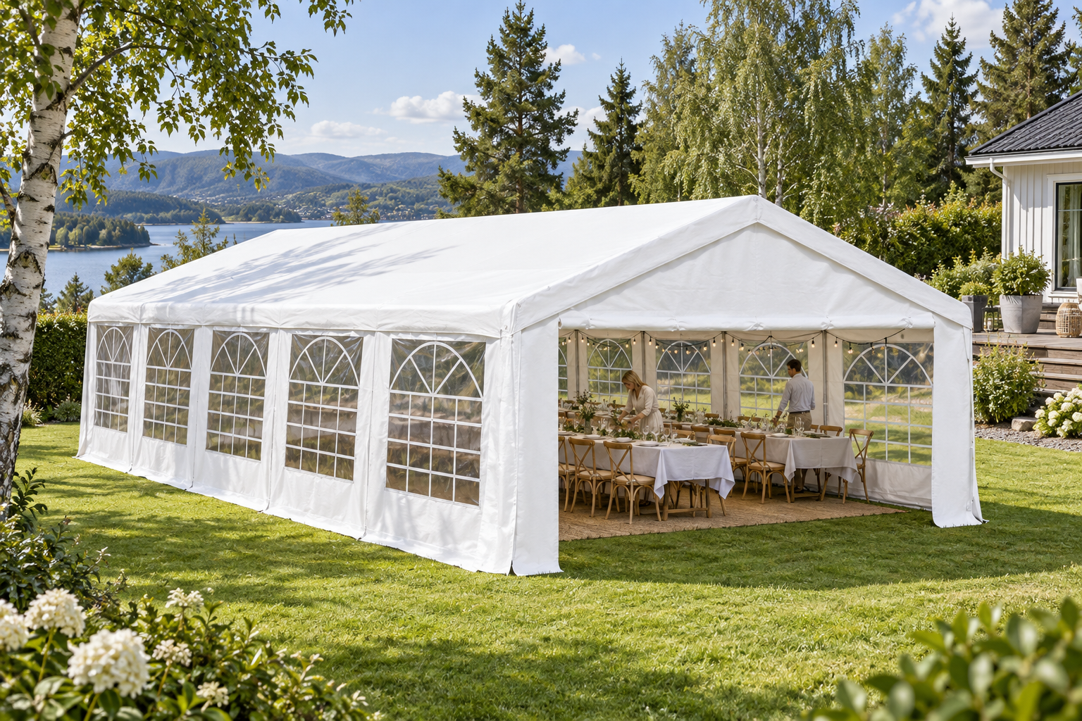 PE Party Tent 4x6m – Perfect for Smaller Events