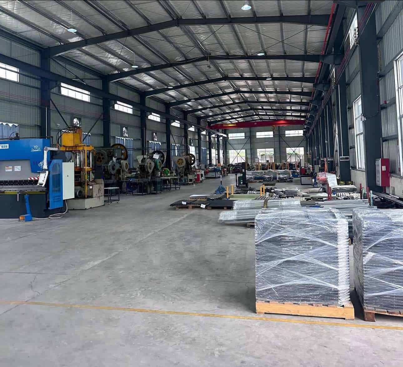 A factory with lots of machines and equipment.
