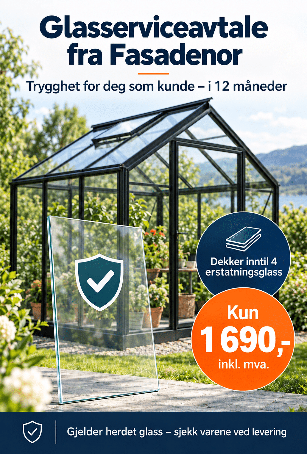 Glass- Service avtale 12 mnd