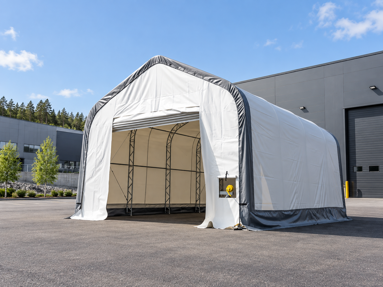 Lagertelt 1220x610x488 cm – Meget Solid og Tåler Alle Forhold. Modell 204016