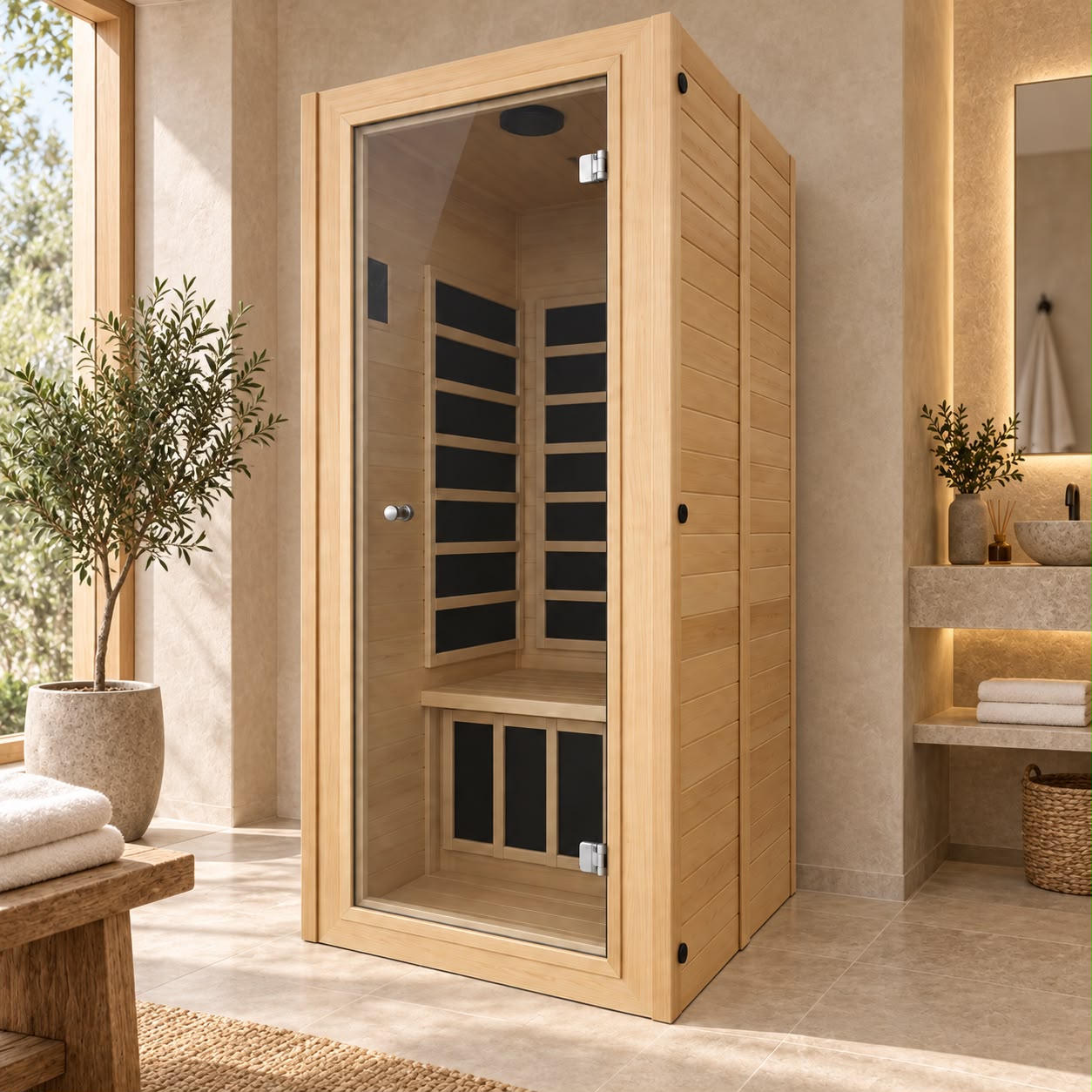 Infrarød Sauna for 1 person fra Kaiser 1M3