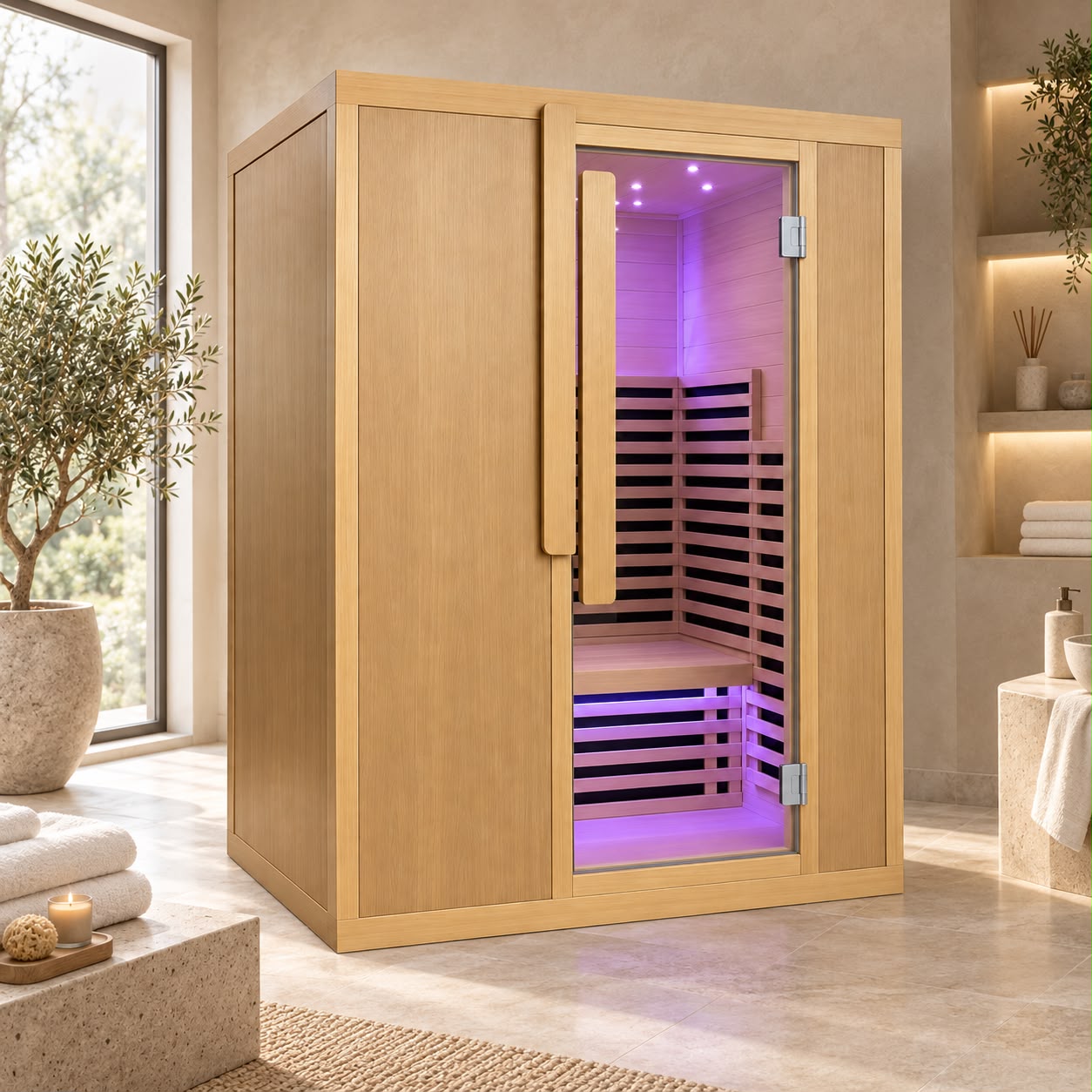 Infrarød Sauna for 3 personer fra Kaiser 29-3P