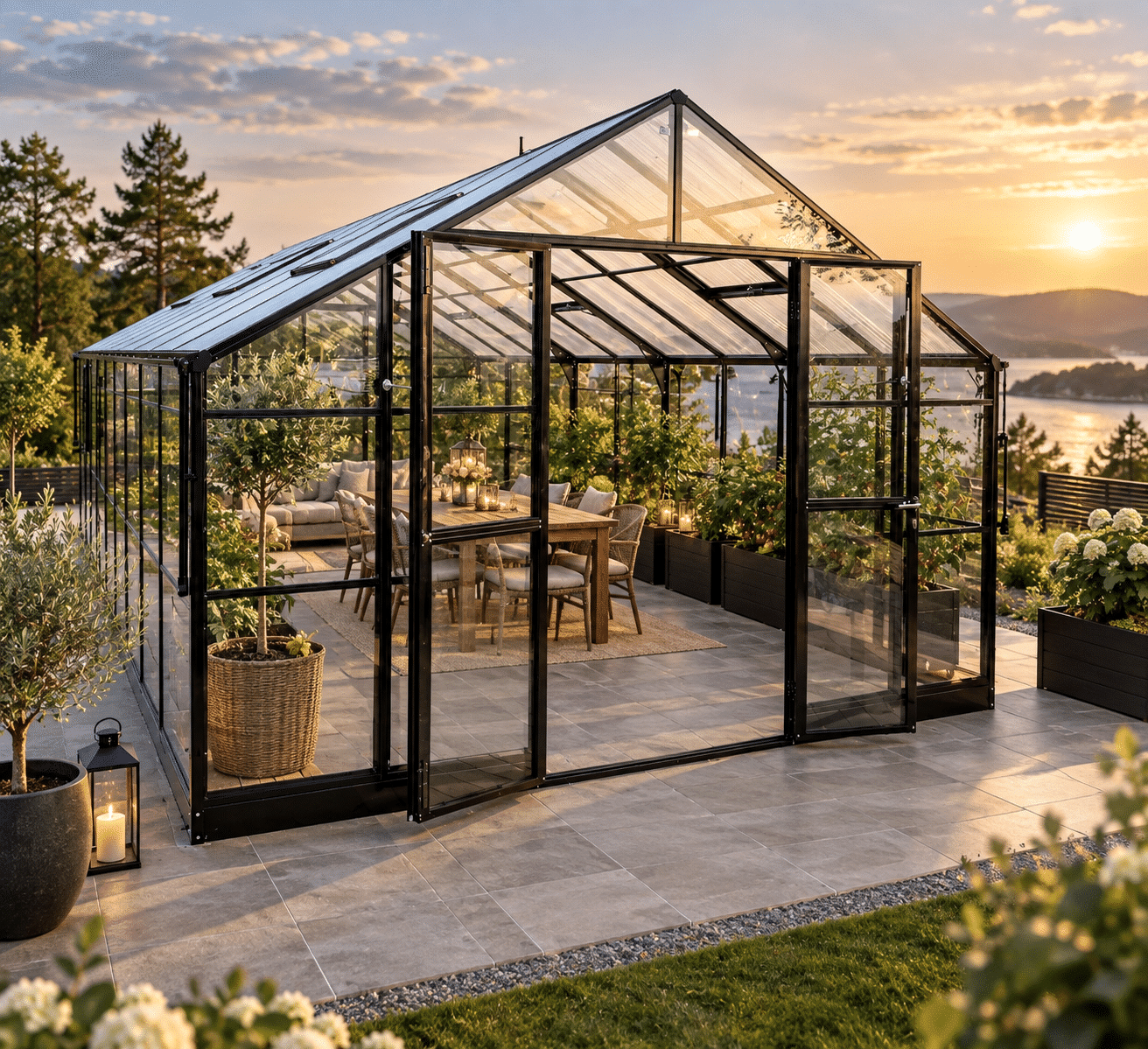Greenhouse Arendal XXL 754x354x267 cm, 26.8 m2