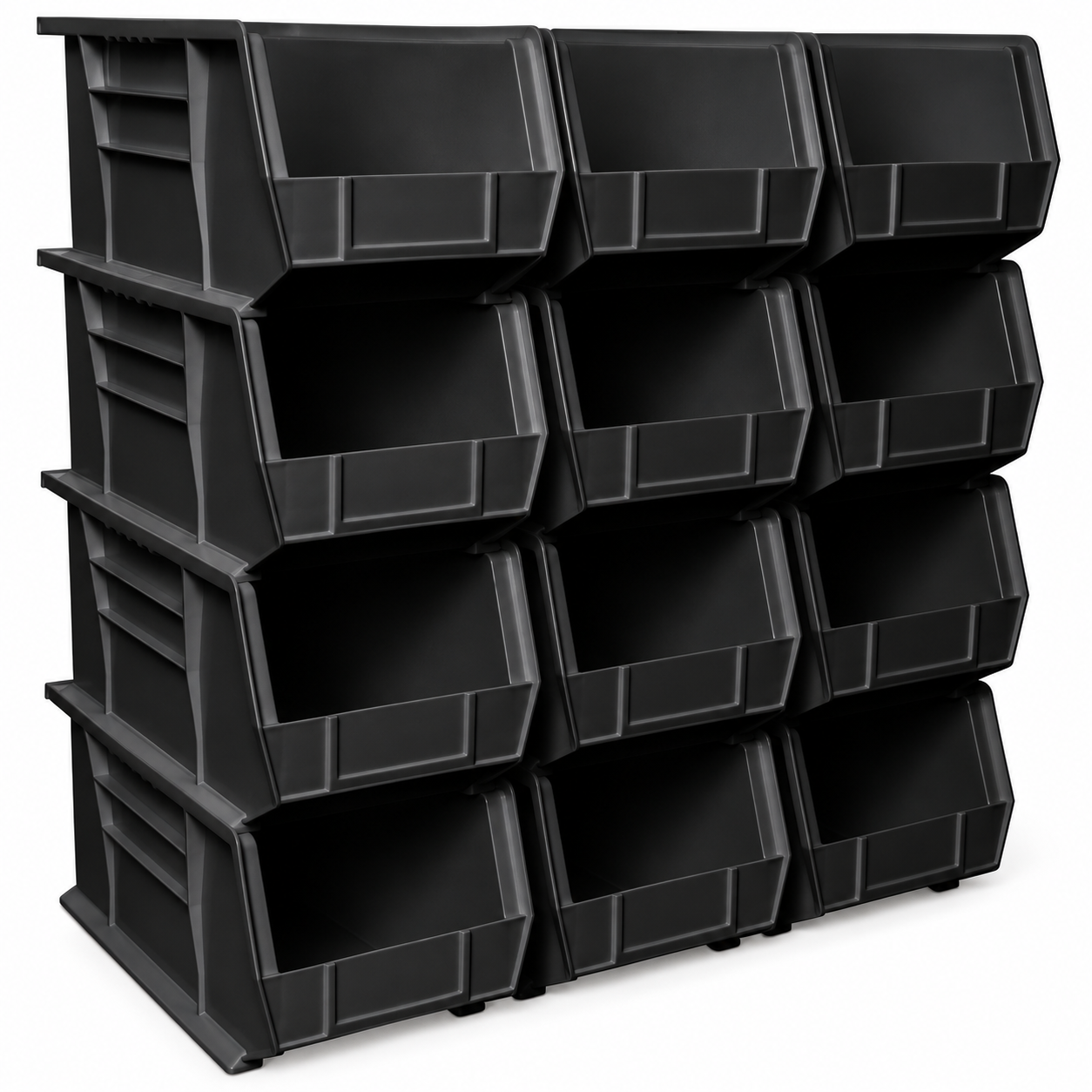 Set of storage boxes – 9 pieces stackable