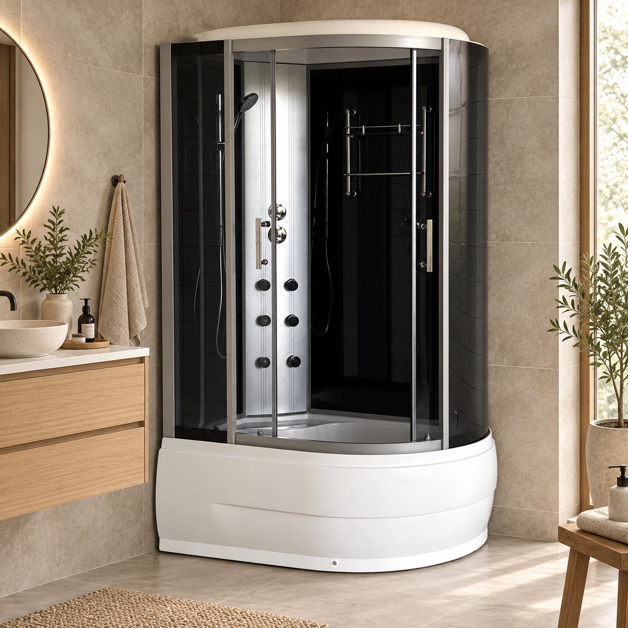 Dusjkabinett Givanni 603 120x85x220 cm (som avbildet hovedbilde)