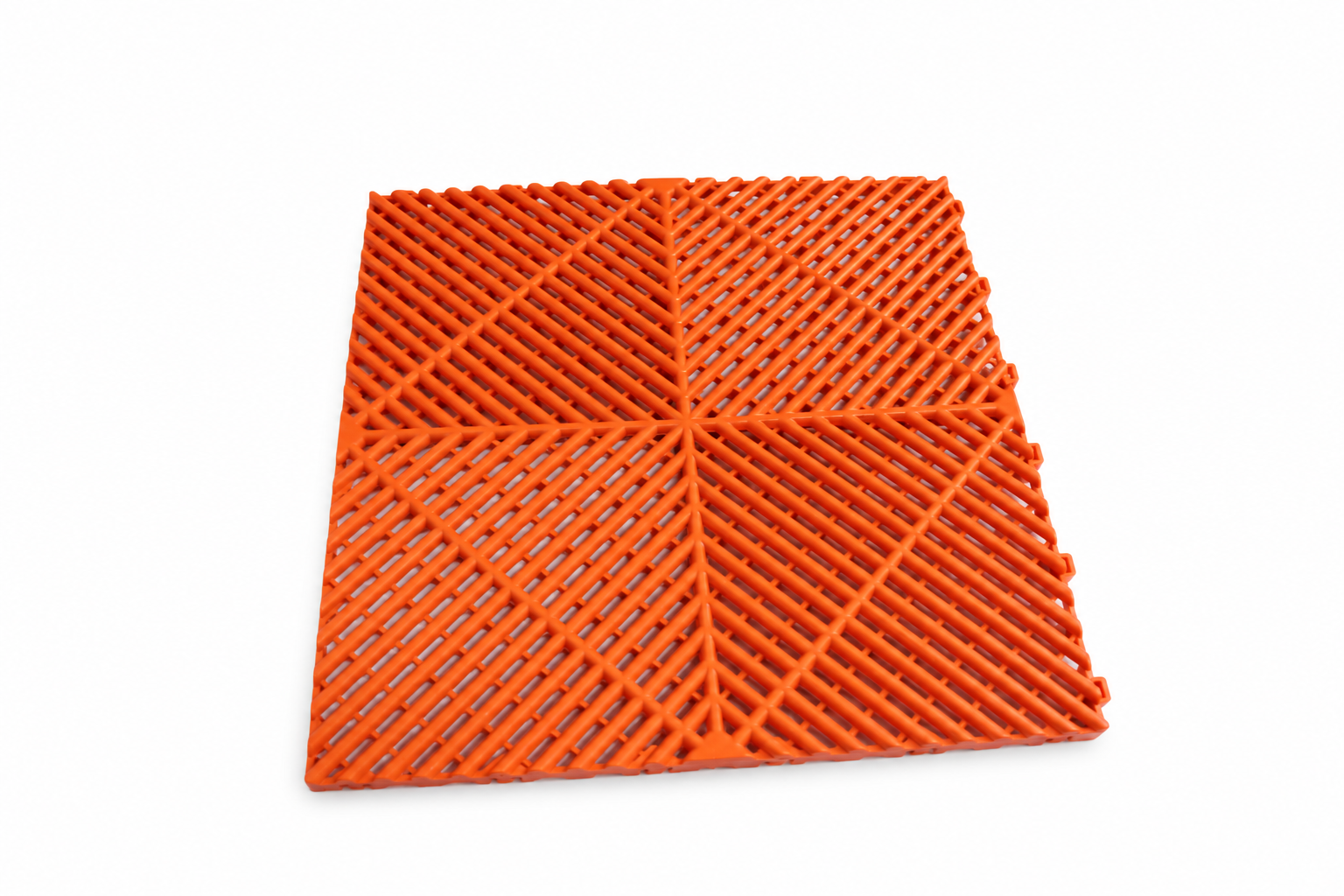 Garage floor tiles 40 × 40 × 1.8 cm orange color