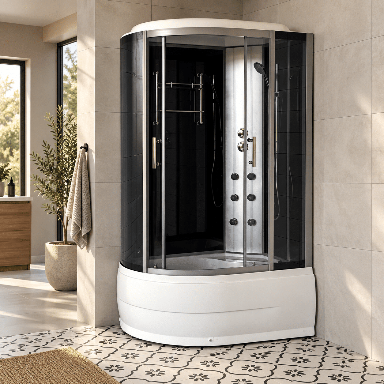 Dusjkabinett Givanni 603 85x120x220 cm (som avbildet hovedbilde)